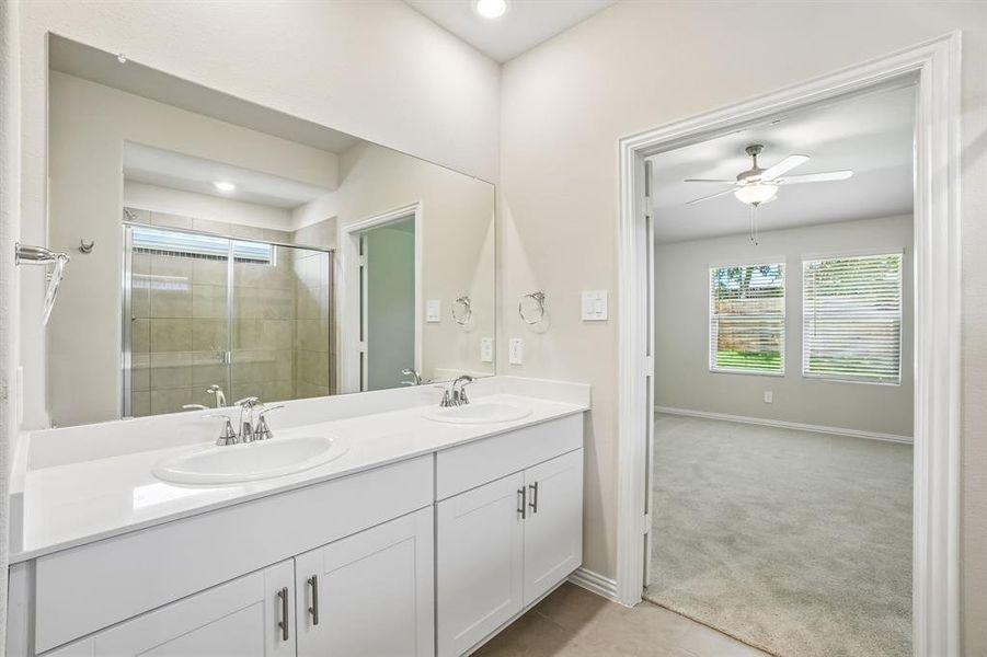 Furnished interior view inside a new home in Stella Hills, Denton (Image 13).
