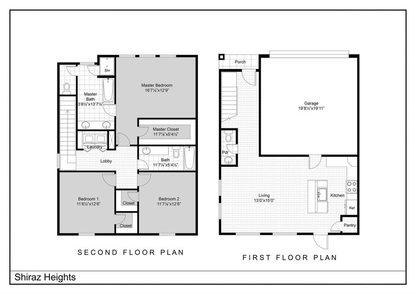 2D floor plan layout of this home in , Houston, TX (Image 4).