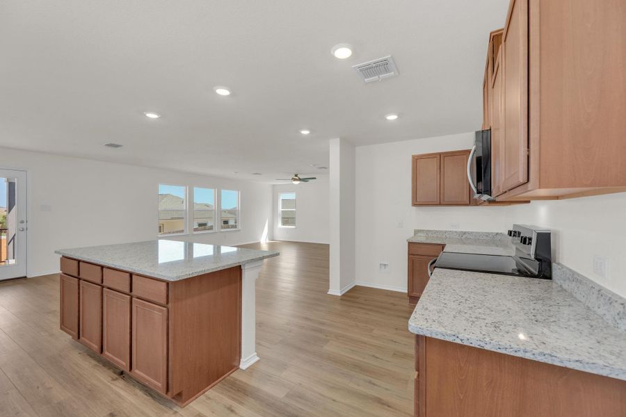 Furnished interior view inside a new home in Sonterra - Cool Water, Jarrell (Image 6). Furnished interior view inside a new home in Sonterra - Cool Water, Jarrell (Image 6).