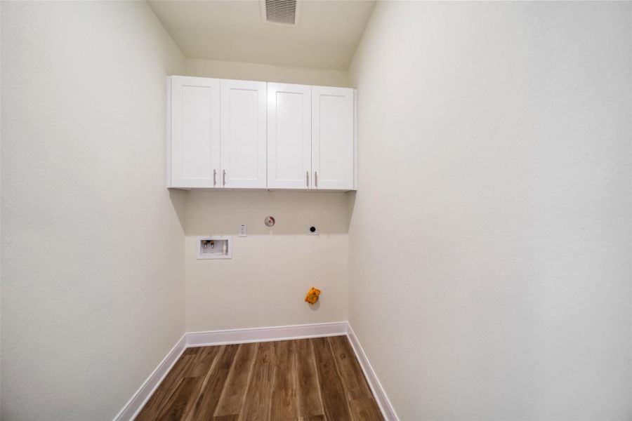 Utility room with extra storage.
