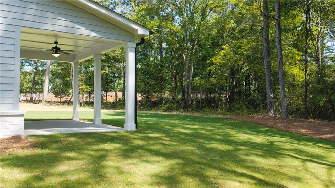 Exterior details and patio area of a home in , Cumming (Image 33).