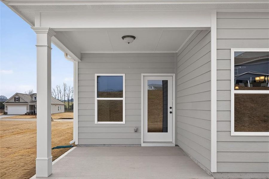 Exterior details and patio area of a home in Laurel Ridge, Rock Spring (Image 4).