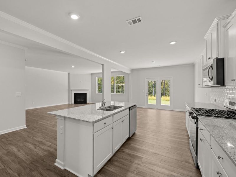 Furnished interior view inside a new home in Parkside at Carter Grove, Cartersville (Image 5).