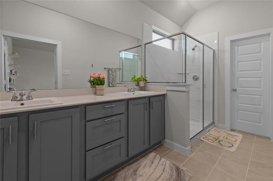 Furnished interior view inside a new home in LakePointe, Lavon (Image 20).