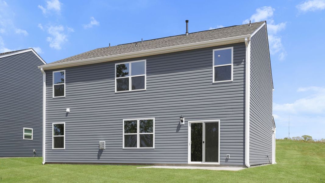 Exterior details and patio area of a home in Spring Ridge, Anderson (Image 3).