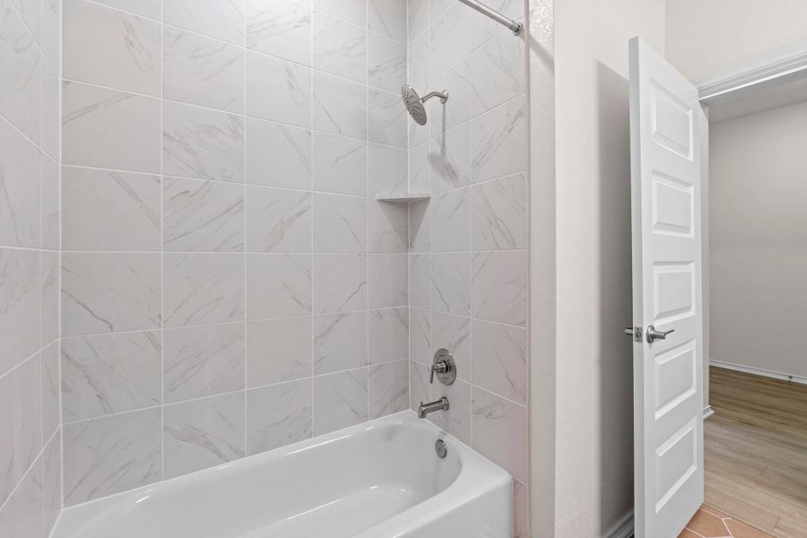 Furnished interior view inside a new home in Salerno - Classic Collection, Round Rock (Image 6). Furnished interior view inside a new home in Salerno - Classic Collection, Round Rock (Image 6).