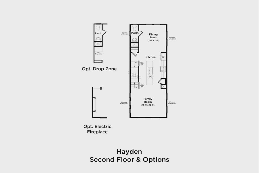 2D floor plan layout of this home in Clear Springs Townhomes, North Charleston, SC (Image 4).