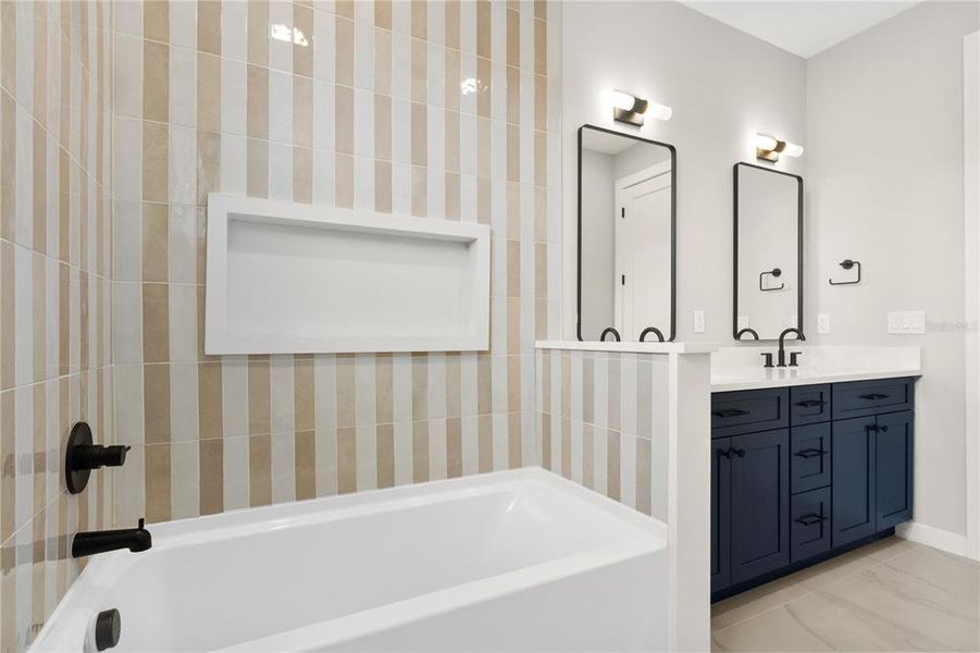 Furnished interior view inside a new home in , Orlando (Image 19). Furnished interior view inside a new home in , Orlando (Image 19).
