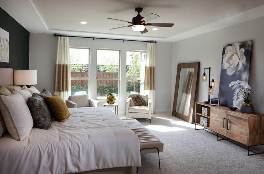 Furnished interior view inside a new home in South Oak 50s, Lakewood Village (Image 14). Furnished interior view inside a new home in South Oak 50s, Lakewood Village (Image 14).