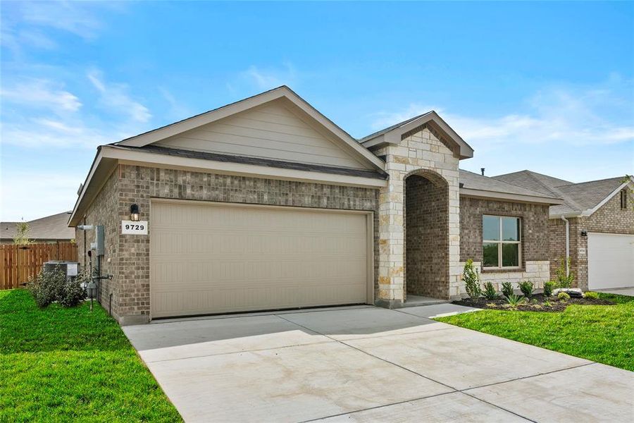 Front exterior of a new home in , Fort Worth, TX, highlighting curb appeal (Image 2). Front exterior of a new home in , Fort Worth, TX, highlighting curb appeal (Image 2).