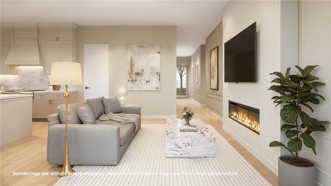Furnished interior view inside a new home in , Winter Park (Image 9).