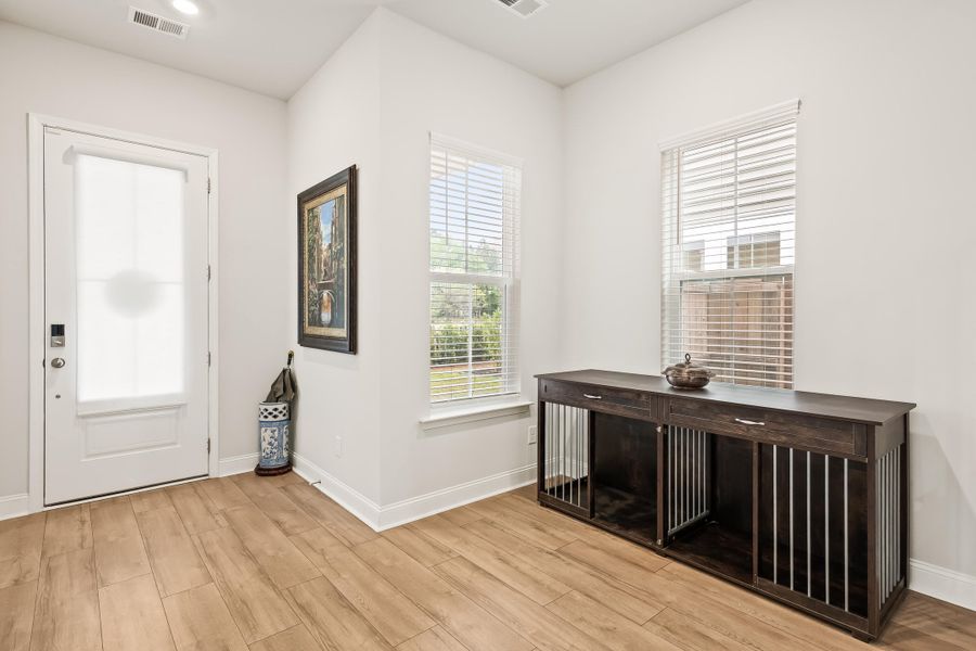 Furnished interior view inside a new home in Sweetgrass at Summers Corner, Summerville (Image 32).