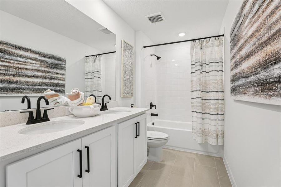 Furnished interior view inside a new home in Hawks Run, Kissimmee (Image 47).