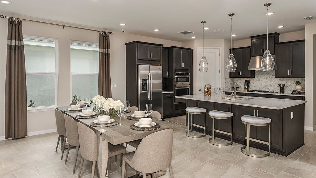 Furnished interior view inside a new home in Veranda Oaks, Port St. Lucie (Image 12).