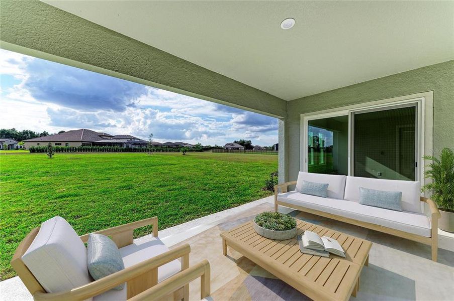 Exterior details and patio area of a home in Creek Ridge Preserve, Lithia (Image 3).