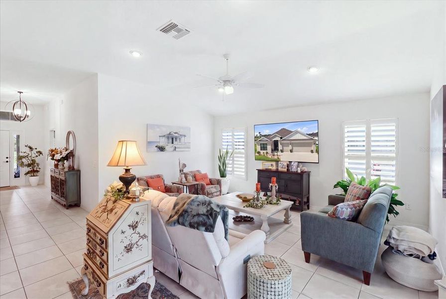 Furnished interior view inside a new home in , The Villages (Image 30).