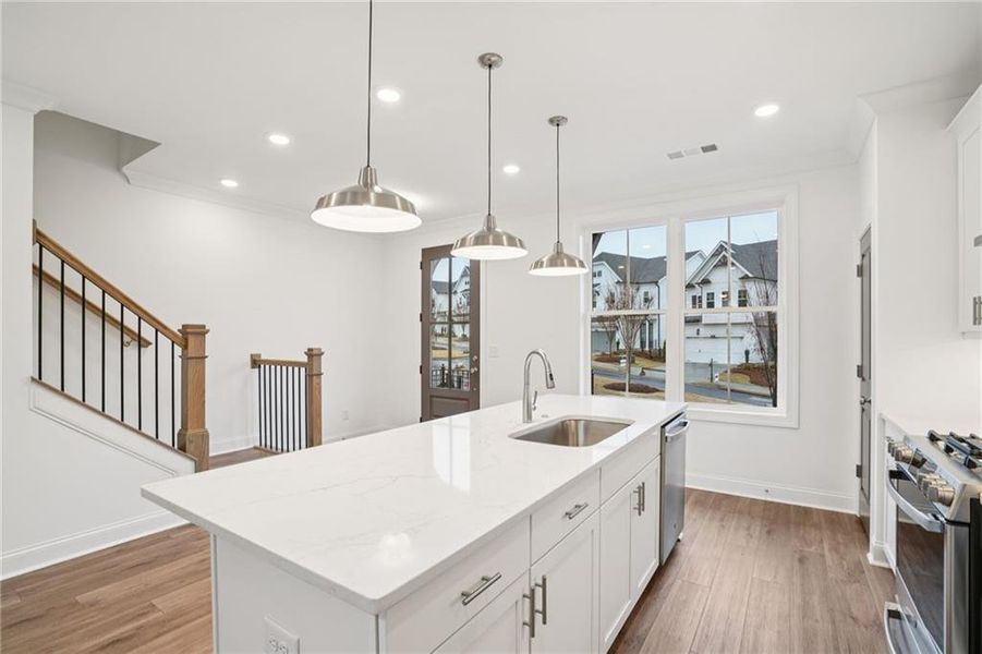 Furnished interior view inside a new home in , Cumming (Image 9).