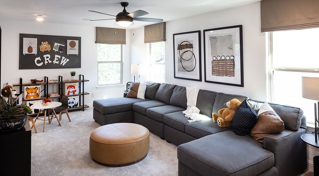 Representative furnished interior of a home built from the Terracotta by Taylor Morrison in Cross Creek Meadows, Celina (Image 13).