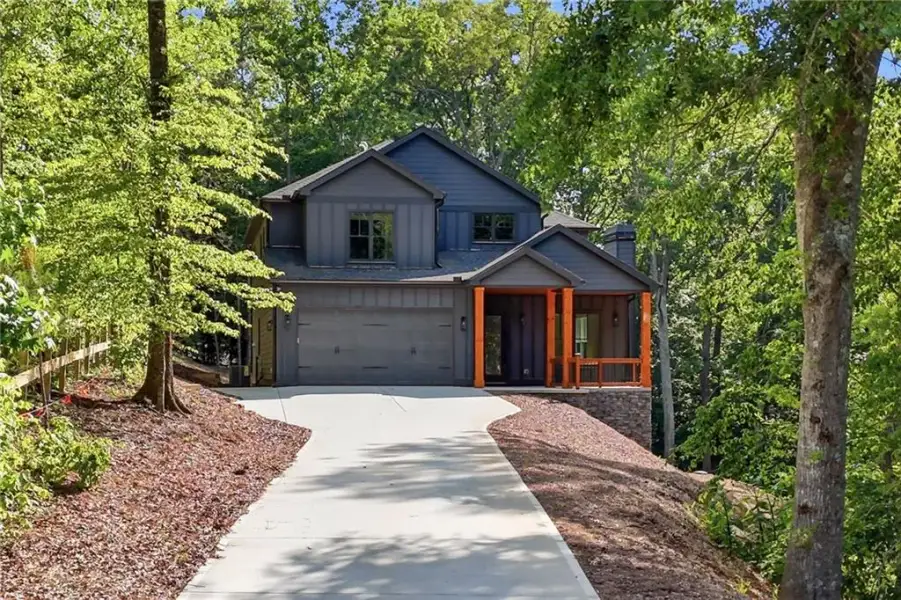 Front exterior of a new home in , Canton, GA, highlighting curb appeal (Image 31).