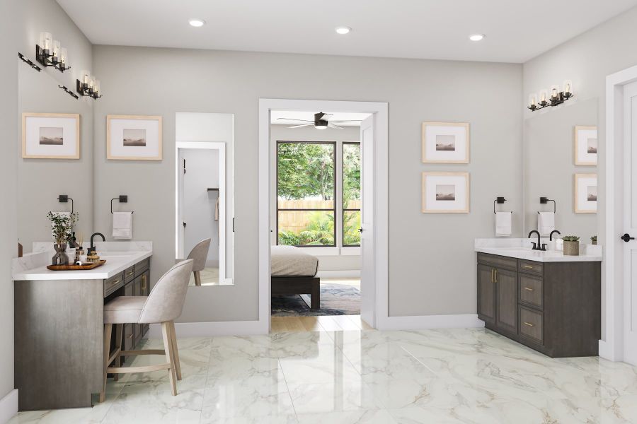 Representative furnished interior of a home built from the Veneto by Tri Pointe Homes in Legacy Grove, Montgomery (Image 15).