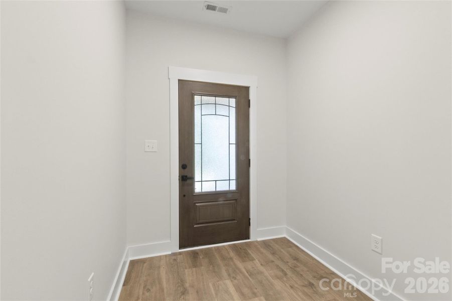 View of front door from foyer