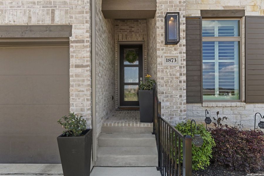 Exterior details and patio area of a home in Veramendi, New Braunfels (Image 31).