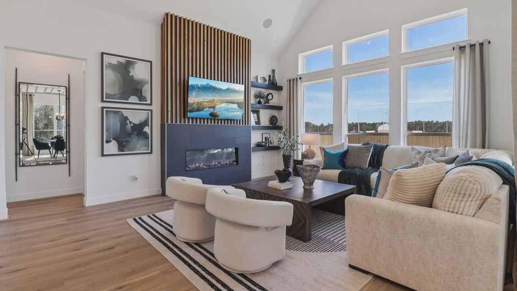 Representative furnished interior of a home built from the Marbella by Chesmar Homes in Audubon, Magnolia (Image 14).