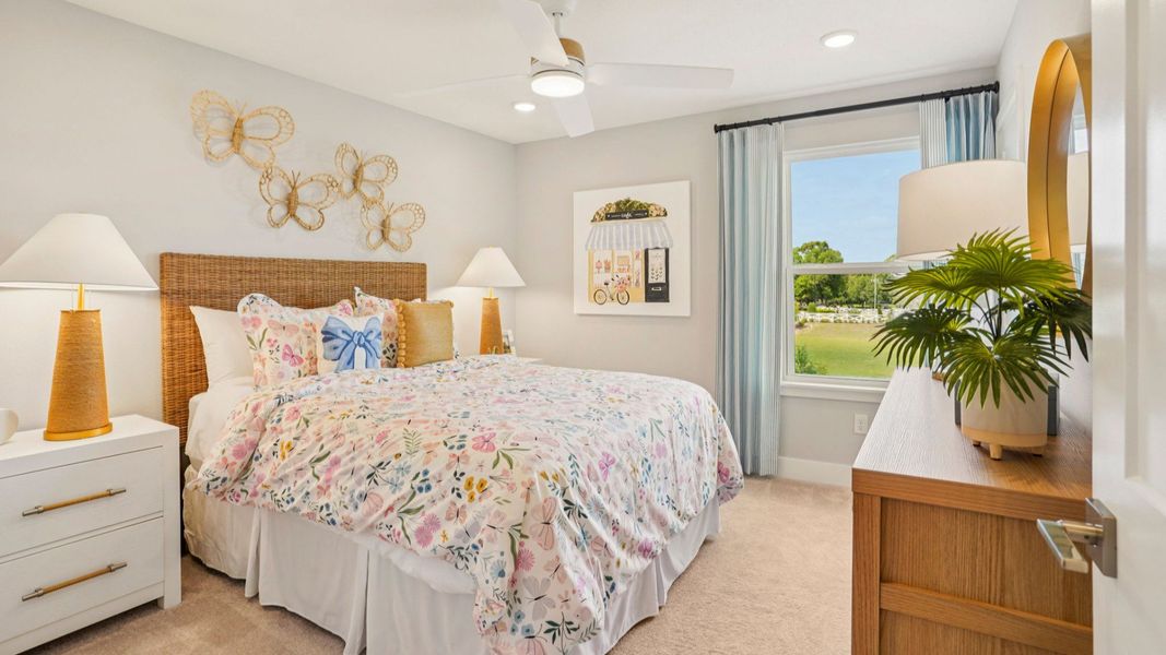 Representative furnished interior of a home built from the Sweetgum by DRB Homes in Ardisia Park, New Smyrna Beach (Image 58).