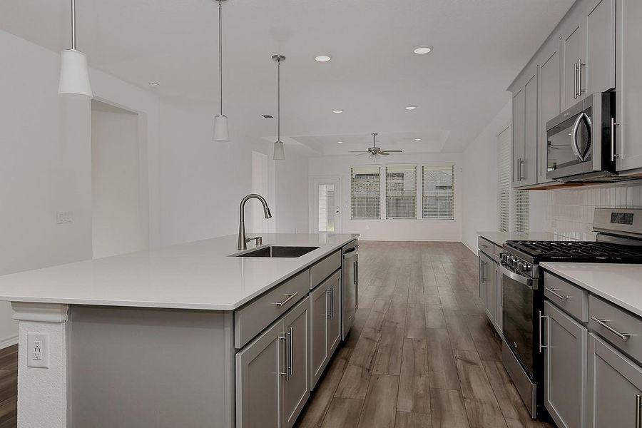 Furnished interior view inside a new home in Mavera, Conroe (Image 5).