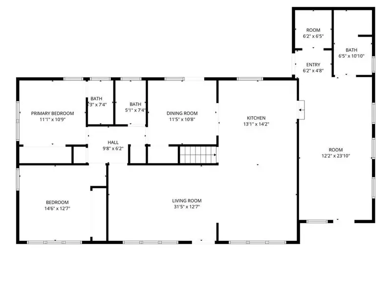 2D floor plan layout of this home in , Marietta, GA (Image 4).