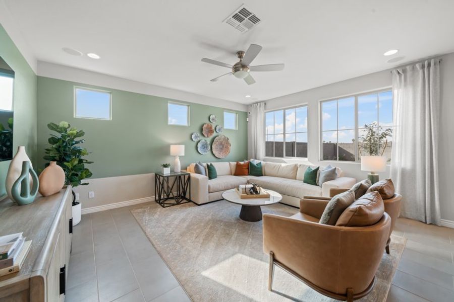 Representative furnished interior of a home built from the 35-4 by Taylor Morrison in Parkside, Phoenix (Image 9).