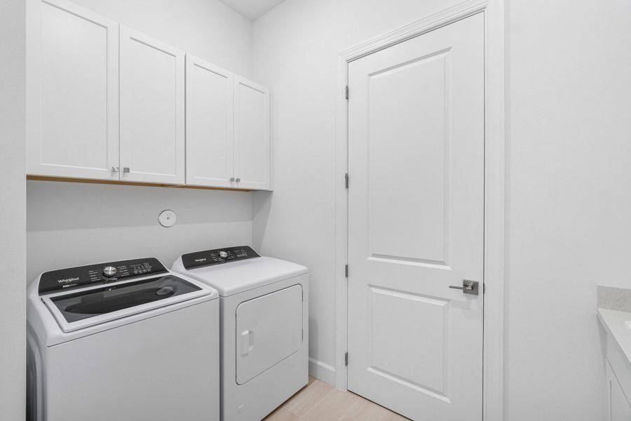 upgraded laundry room