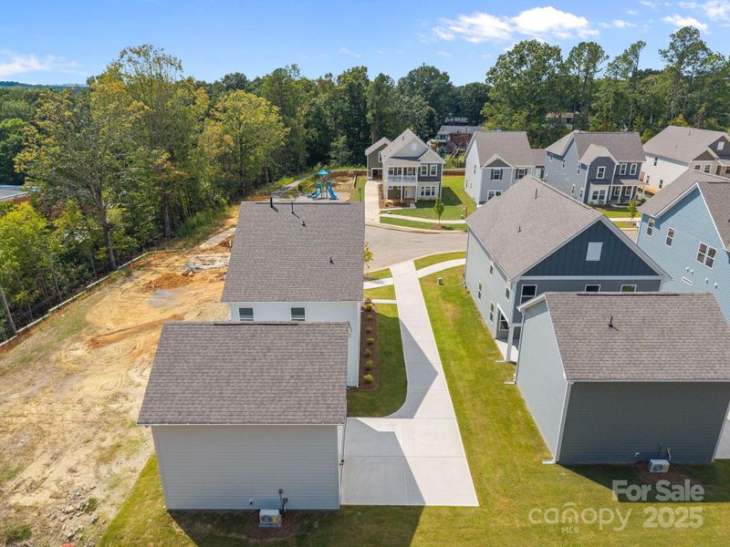 Aerial view of the Arbor Village community in Matthews, NC, showing layout and nearby surroundings (Image 12).
