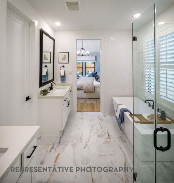 Furnished interior view inside a new home in Easton Park, Austin (Image 30).