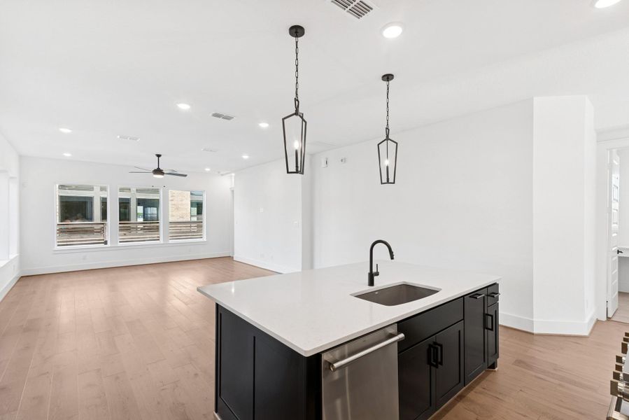 Furnished interior view inside a new home in Easthaven at Bridgeland Central - Horizon Collection, Cypress (Image 16).