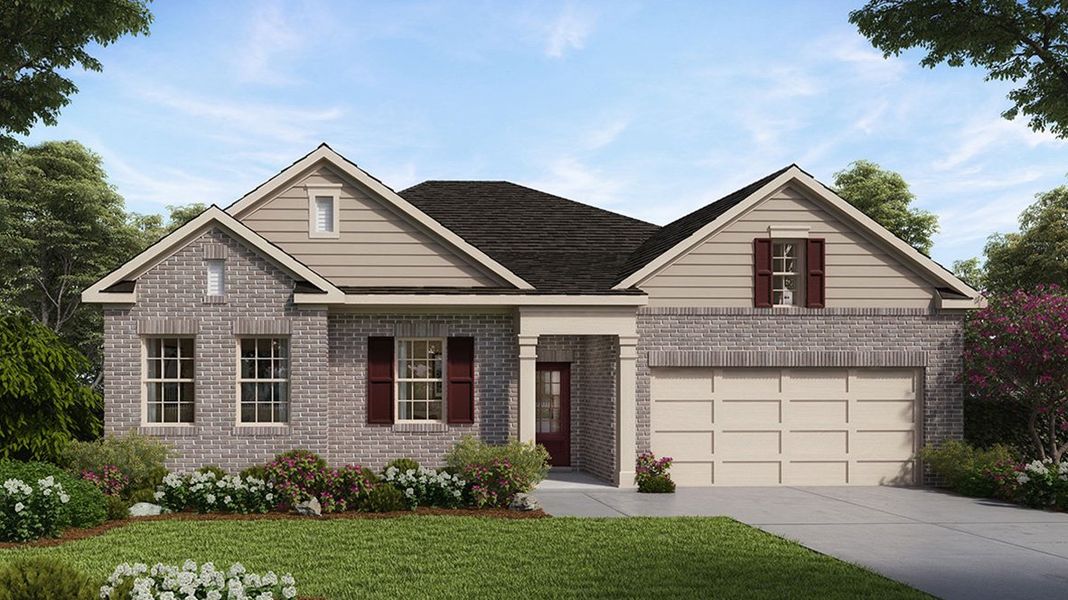Representative exterior photo of a completed home built from the Avion by D.R. Horton in Brooks Station, Dacula, GA (Image 2).