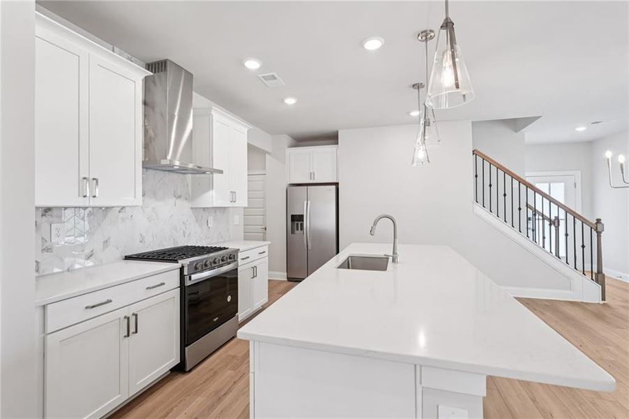 Furnished interior view inside a new home in Hemingway - Reserve Series, Cumming (Image 11). Furnished interior view inside a new home in Hemingway - Reserve Series, Cumming (Image 11).