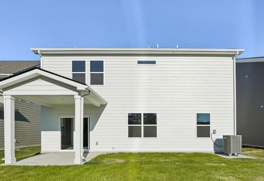 Exterior details and patio area of a home in Ascent at Arbor Ridge, La Vergne (Image 20). Exterior details and patio area of a home in Ascent at Arbor Ridge, La Vergne (Image 20).