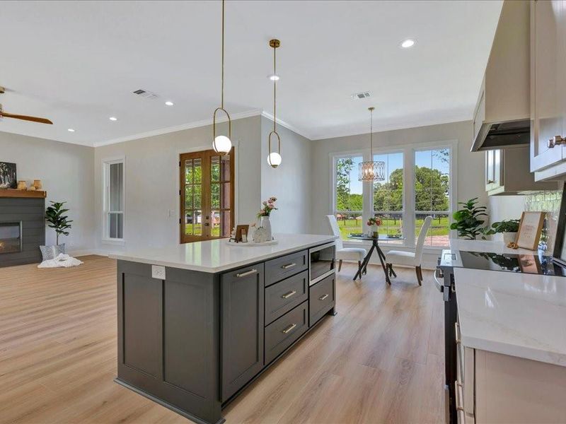 Furnished interior view inside a new home in , Lufkin (Image 8).