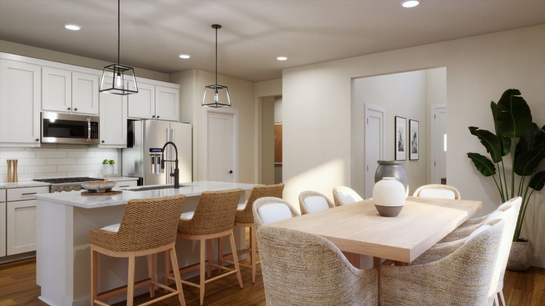 Furnished interior view inside a new home in Lariat, Liberty Hill (Image 5). Furnished interior view inside a new home in Lariat, Liberty Hill (Image 5).