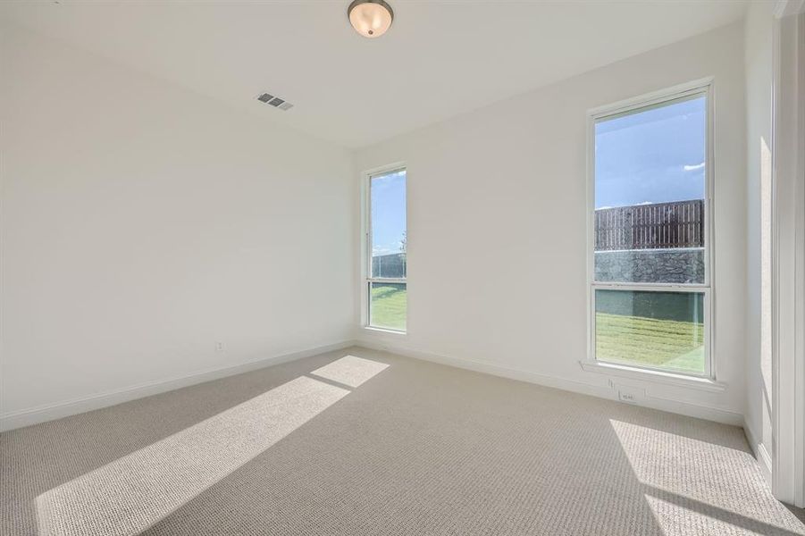 Empty room with carpet