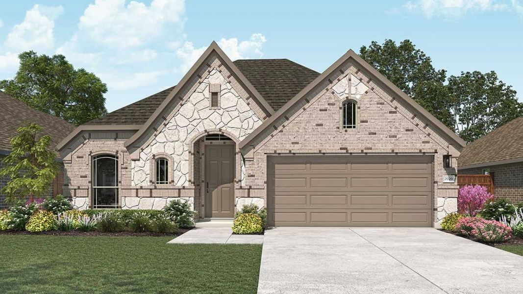 Representative exterior photo of a completed home built from the Laurel by DRB Homes in Westridge - Premier, San Antonio, TX (Image 4).