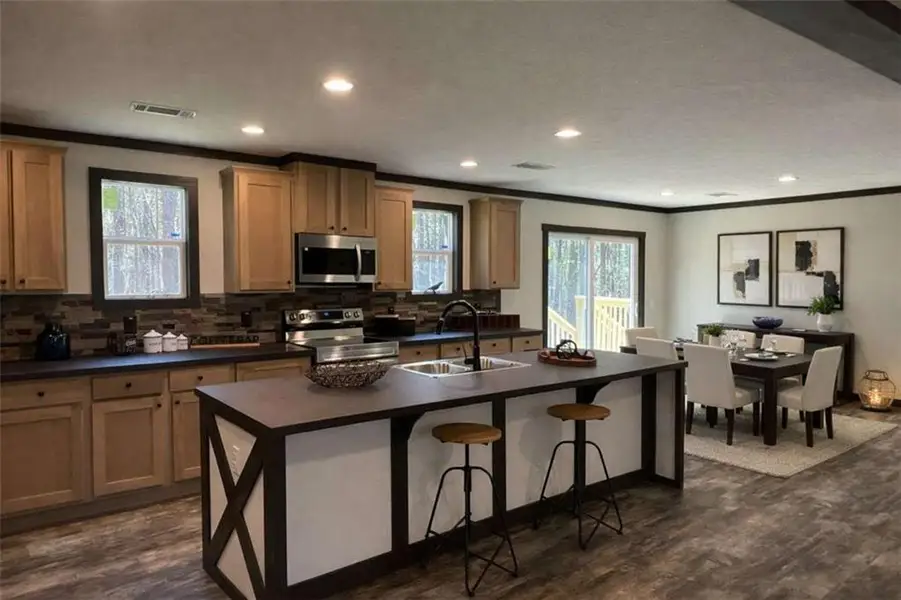 Furnished interior view inside a new home in , Eatonton (Image 6).