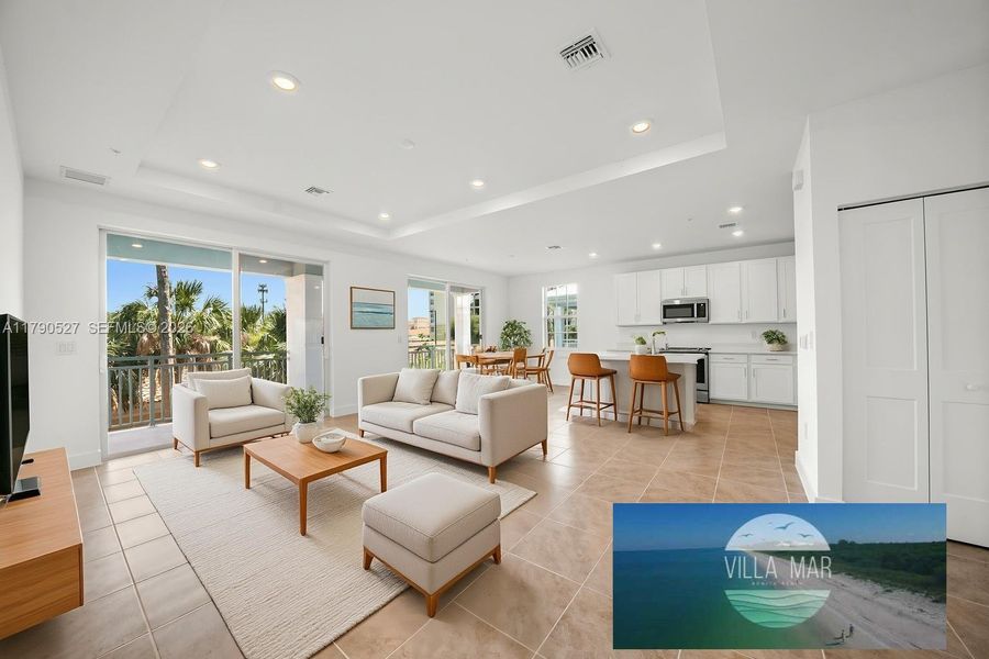 (Renderings that showcase furniture have been virtually staged)