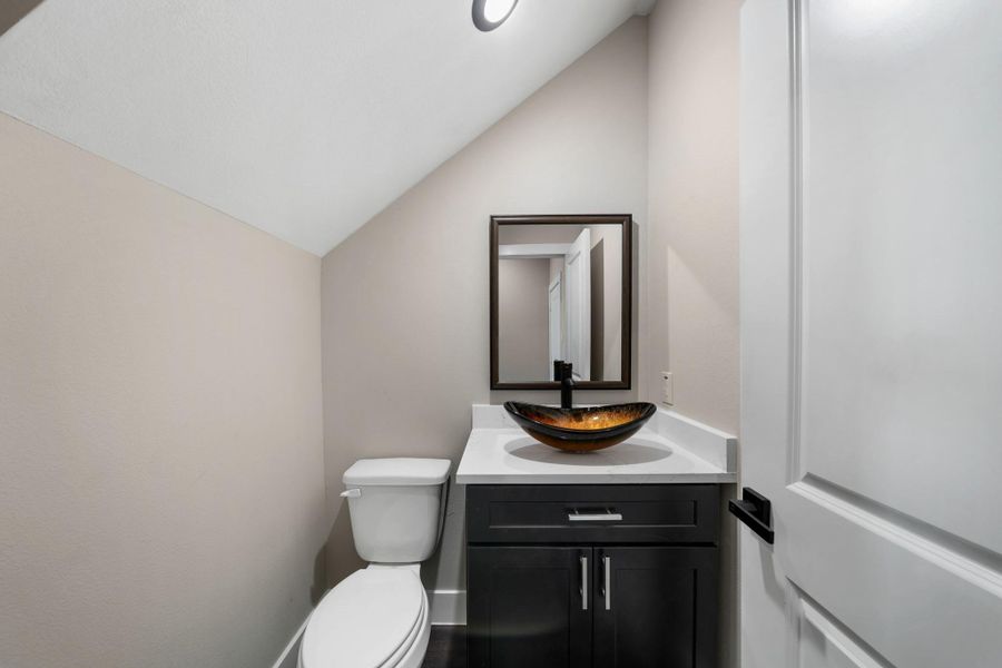half bathroom downstairs