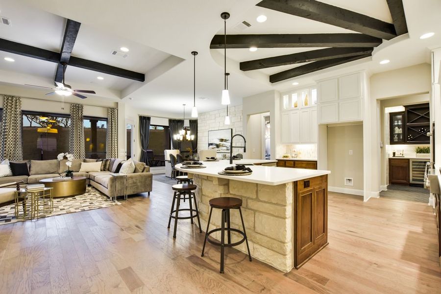 Representative furnished interior of a home built from the Siena II by Giddens Homes in Clearwater Ranch, Liberty Hill (Image 82).