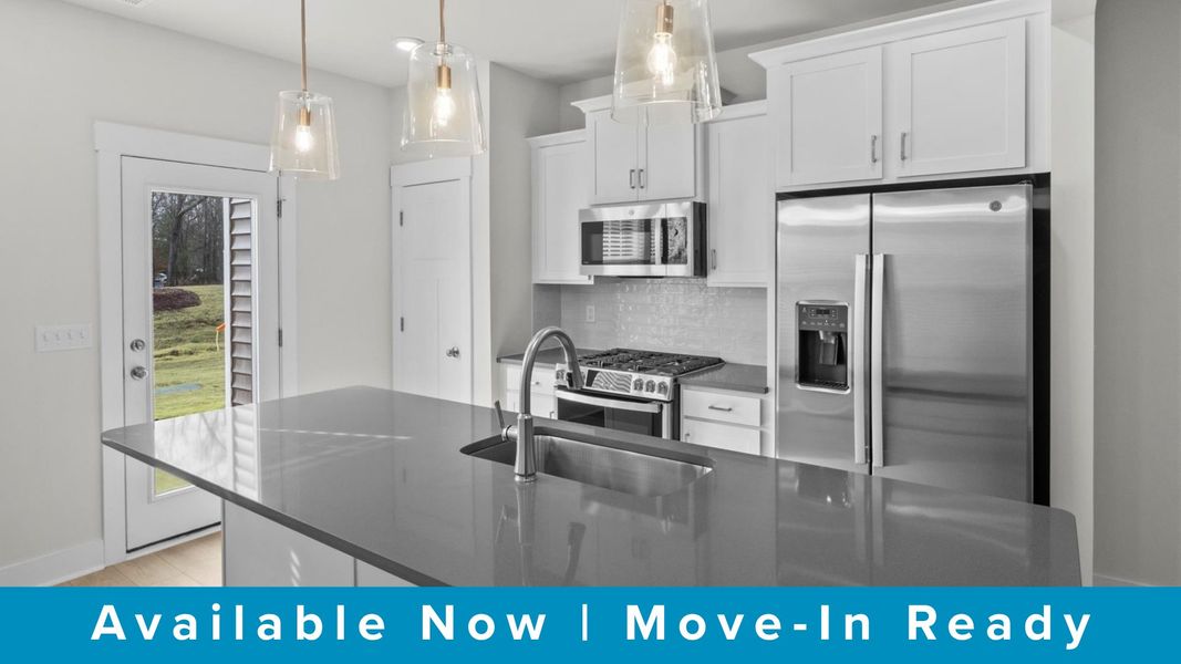 Elegant and compact island anchors this tasteful kitchen with high standards and timeless appeal at Ransdell Pointe Elegant and compact island anchors this tasteful kitchen with high standards and timeless appeal at Ransdell Pointe