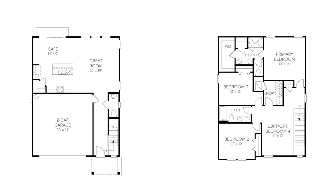 2D floor plan layout of this home in Brook Forest, St. Augustine, FL (Image 3).