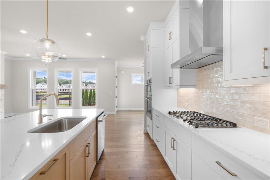 Furnished interior view inside a new home in Promenade at Sawnee Village, Cumming (Image 12).