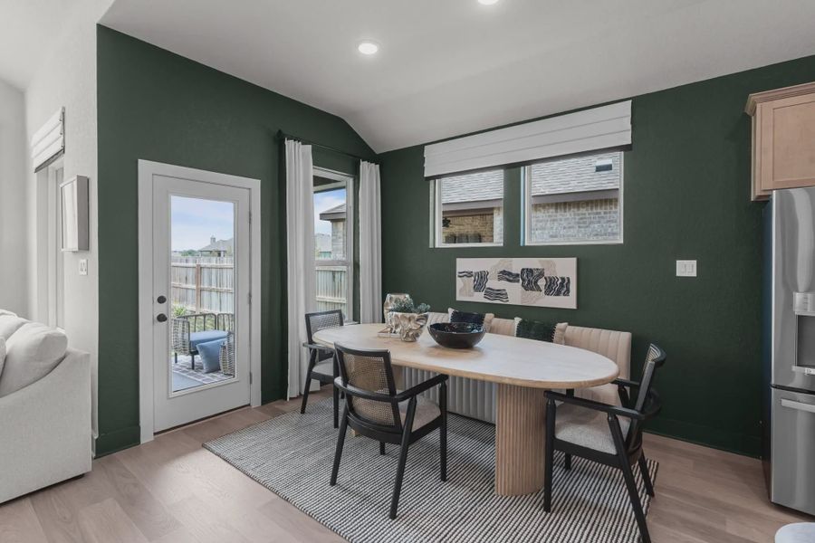 Representative furnished interior of a home built from the Morgan by Chesmar Homes in Esperanza 50's, Boerne (Image 6).
